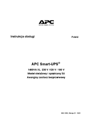 Smart-UPS XL RM 3 U, 1400 VA, 230 V (Manual)