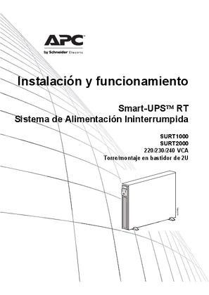 Smart-UPS RT 1000/2000 VA, 220/230/240 Vac Tower/Rack Mount2U