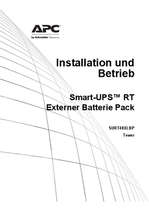 External Battery Pack SURT48RMXLBP/SURT48RMXLBP2/SURT48XLBP