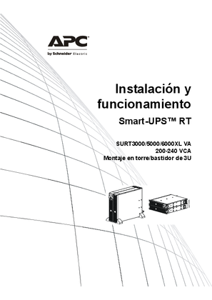 Smart-UPS en línea SURT de 3/5/6 kVA y 200-240 V AC TWR/RM3U
