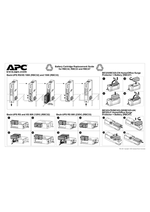 Replacement Batteries Battery Replacement Procedures for RBC32, RBC33, and RBC47 (Manual)