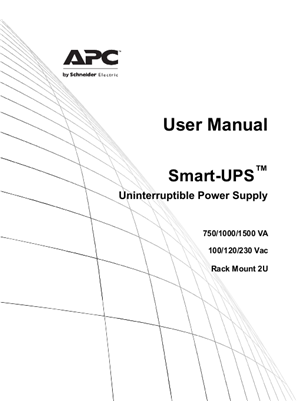 Smart-UPS 750/1000/1500 VA 120/230 Vac, 1500 VA 100 Vac Rack-Mount 2U
