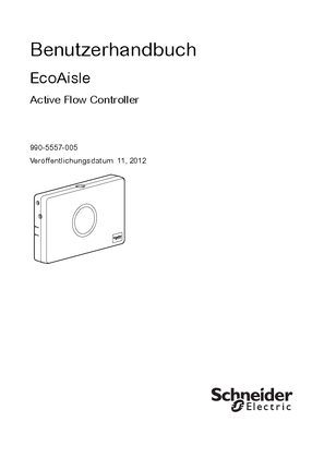 EcoAisle Active Flow Controller - Benutzerhandbuch
