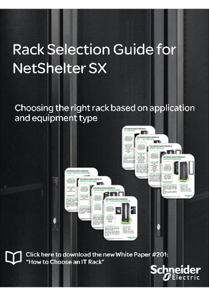 Rack and Cable Management Selection Guide for NetShelter SX