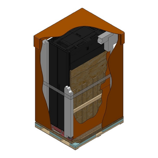 APC NetShelter SX, Server Rack Enclosure, 48U, Shock Packaging, 2000 lbs, Black, 2258H x 750W x 1200D mm