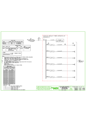PDPM138H-R-SD - ISX Modular PDU 138kW System One Line Diagram