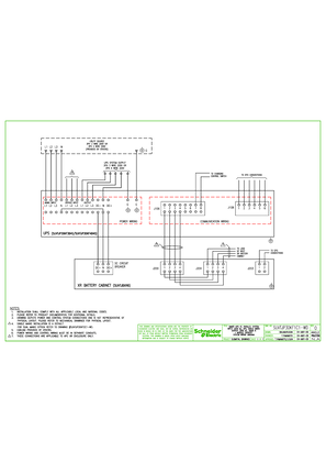 SUVTJP30KFC1-WD - 30kVA UPS 1 MOD CAPACITY SYSTEM WIRING DIAGRAM