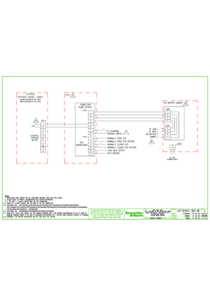 G35T10K40H2-1MOD-WD - Galaxy3500 10-40kVA 400V 1Mod System Control Wiring Diagram