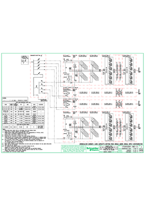 SY500K500BH-4MOD-SD - 500kW 4 Module Bottom entry System One Line Diagram