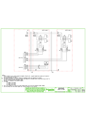 93-174020-00 - MGE Galaxy 5000 26in-32in-48in W Battery Cabinet Schematic