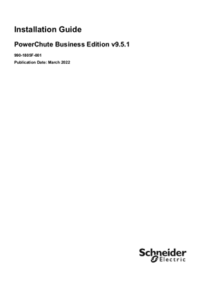 PowerChute Business Edition v9.5.1 - Installation Guide
