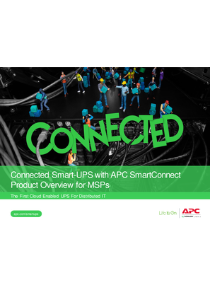 Connected Smart-UPS Product Overview MSPs Europe