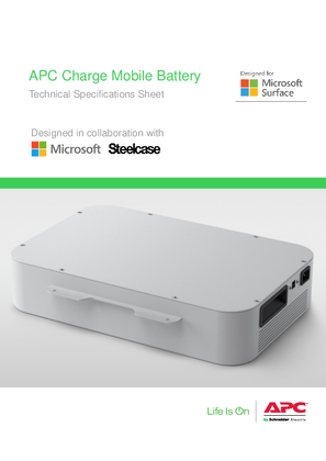APC Charge Mobile Battery Technical Specifications