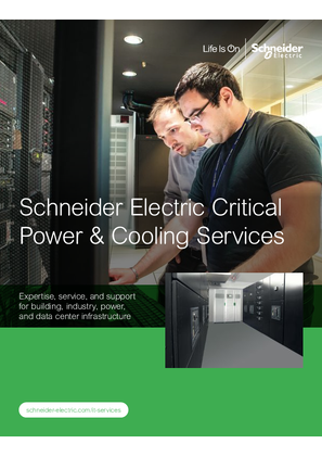 Schneider Electric Critical Power & Cooling Services Brochure