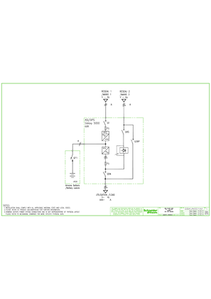 G5Kun001AA- MGE Galaxy 5000 20-120 kVA Unitary one line diagram
