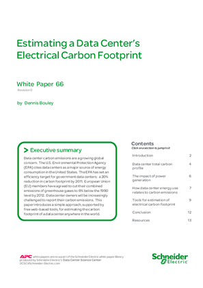 Estimating a Data Center’s Electrical Carbon Footprint
