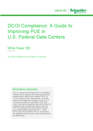 DCOI Compliance: A Guide to Improving PUE in U.S. Federal Data Centers