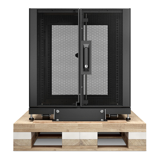 APC NetShelter SX, Server Rack Enclosure, 12U, Shock Packaging, Black, 658H x 600W x 900D mm