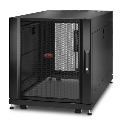 Armadio rack per server APC NetShelter SX 12U, 600×1070 mm, con pannelli laterali, nero