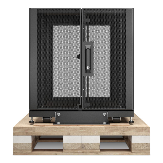 Armadio rack per server APC NetShelter SX 12U, 600×1070 mm, con pannelli laterali, nero, imballo antiurto