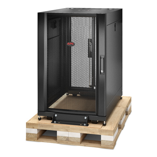 APC NetShelter SX, Server Rack Enclosure, 18U, Shock Packaging, Black, 925H x 600W x 900D mm