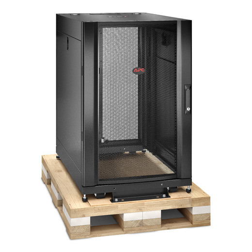 APC NetShelter SX, Server Rack Enclosure, 18U, Shock Packaging, Black, 925H x 600W x 900D mm