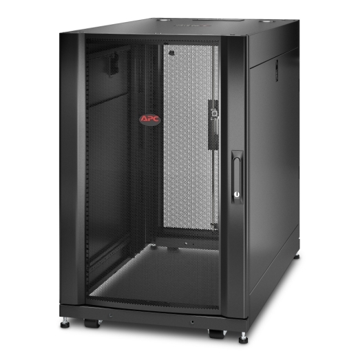 APC Netshelter SX, Server Rack Enclosure, 18U, Black, 925H x 600W x 1070D mm Front Left