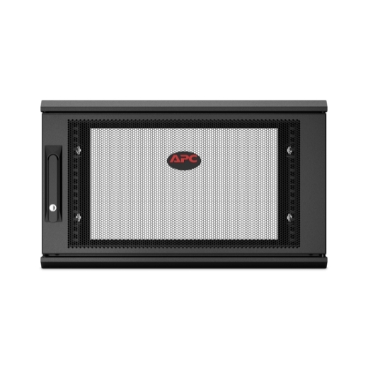 APC NetShelter 6U Wallmount Rack Enclosure Cabinet Single Hinged Switch Depth