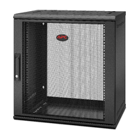 APC NetShelter 12U Wallmount Rack Enclosure Cabinet Single Hinged Switch Depth