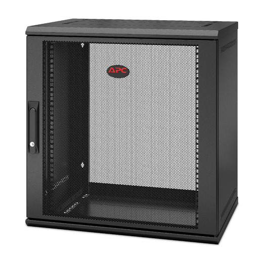 APC NetShelter 12U Wallmount Rack Enclosure Cabinet Single Hinged Switch Depth