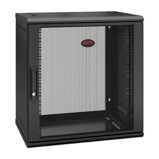 APC NetShelter 12U Wallmount Rack Enclosure Cabinet Single Hinged Switch Depth