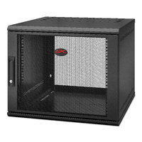 APC NetShelter 9U Wallmount Rack Enclosure Cabinet Single Hinged Server Depth