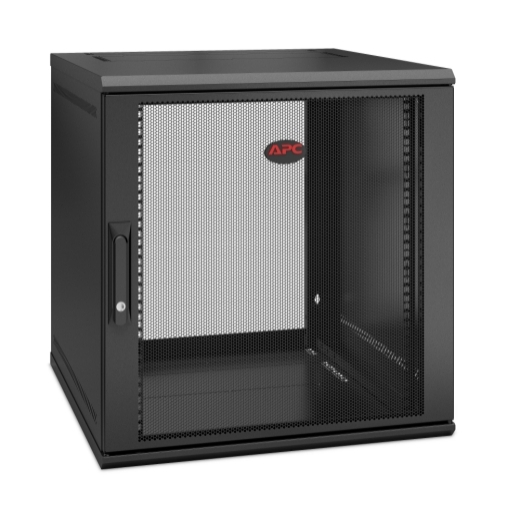 APC NetShelter 12U Wallmount Rack Enclosure Cabinet Single Hinged Server Depth