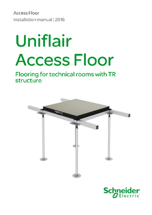 Uniflair Technical Room Access Floor Installation Manual