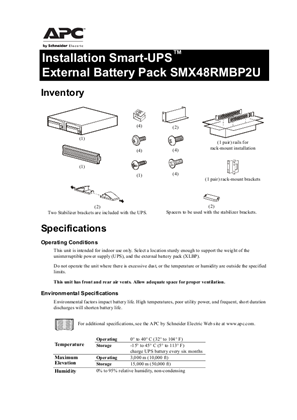 External Battery Pack SMX48RMBP2U