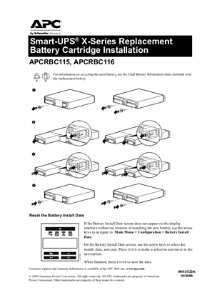 Smart-UPS X-Series Replacement Battery Cartridge