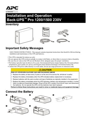 Back-UPS Pro 1200GI & 1500GI