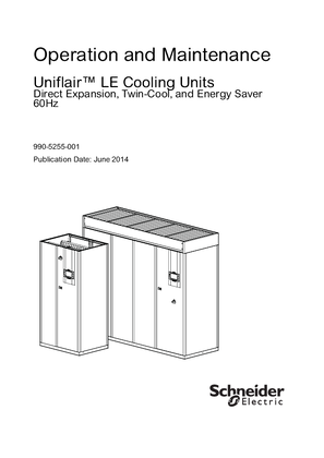 Uniflair LE Operation and Maintenance Manual