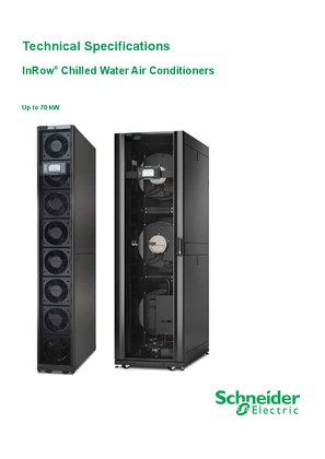 InRow Chilled Water Air Conditioners Technical Specifications