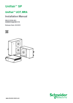 Uniflair SP 60 Hz Installation Manual