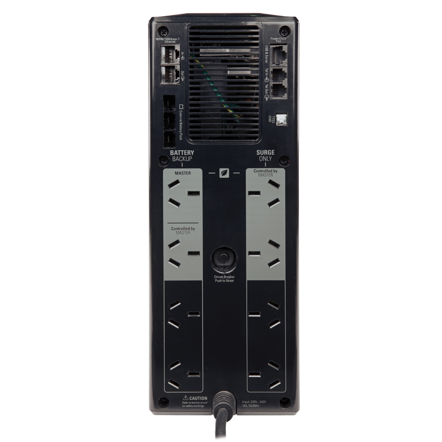 APC Back-UPS Pro, 1500VA/865W, Tower, 120V, 10x NEMA 5-15R outlets, AVR,  LCD, User Replaceable Battery - BR1500G