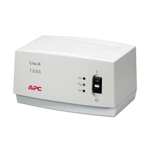 APC Line-R 1200VA Automatic Voltage Regulator, Schuko Outlets, 230V Front Left