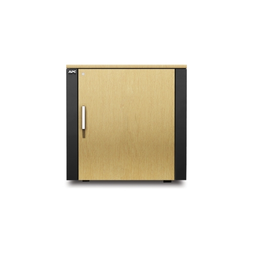 APC NetShelter CX, Mini, Soundproof Server Rack Enclosure, 100V to 240V, Grey and Oak, 744H x 688W x 952D mm