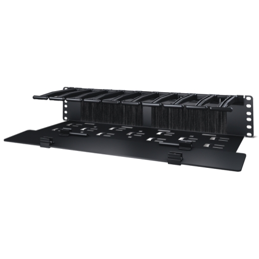 APC NetShelter Cable Management, Horizontal Cable Manager, 2U, with Cable Tie, Single Side with Cover, 482 x 89 x 165 mm