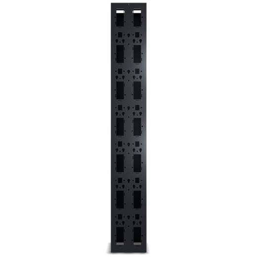 Performance, Vertical Cable Manager for 2 & 4 Post Racks, 84"H x 12"W, Single-Sided with Door