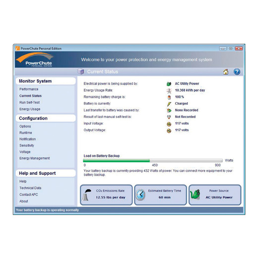 Software, PowerChute Personal Edition v3.1