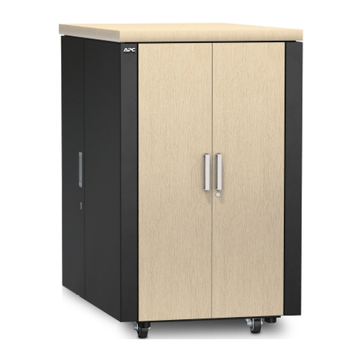 APC NetShelter CX, 24U, Soundproof Server Rack Enclosure, 100V to 240V, Grey, 1275H x 750W x 1130D mm