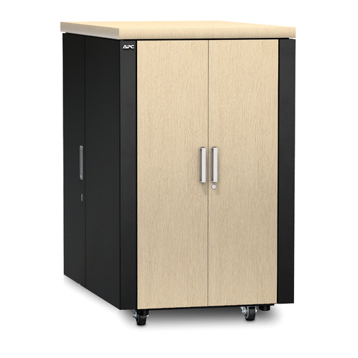 APC NetShelter CX, 24U, Soundproof Server Rack Enclosure, 100V to 240V, Grey, 1275H x 750W x 1130D mm