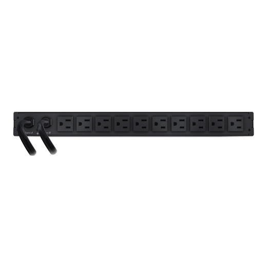 Rack ATS, 100/120 V, 15 A, 5-15 in, (10) 5-15R out