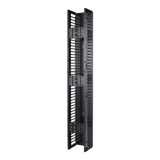 Valueline, Vertical Cable Manager for 2 & 4 Post Racks, 84"H X 12"W, Single-Sided with Door